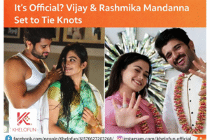Vijay Deverakonda and Rashmika Mandanna posing together amid wedding rumors.