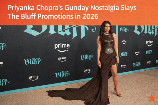 Priyanka Chopra in a rugged action avatar for The Bluff 2026, showcasing her intense Gunday-inspired look.