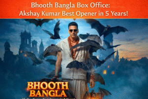Bhooth Bangla poster highlighting its strong Day 1 box office performance and audience response.