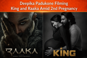 Deepika Padukone continues filming King and Raaka while expecting her second child, balancing work and personal life.