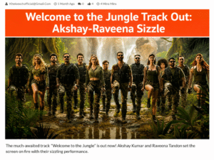 Akshay Kumar and Raveena Tandon share sizzling chemistry in the latest track from Welcome to the Jungle.