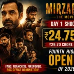 Mirzapur: The Movie Day 1 box office collection of ₹24.75 crore, fourth highest opener of 2026